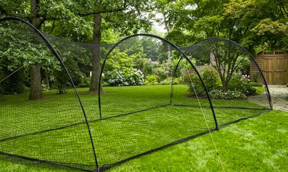 Baseball Batting Cages for Backyard 22ft x 12ft x 8ft 5ply 1000D High Strength Net, 14mm Fiberglass Poles, Sturdy Iron Stakes, UV Resistant, Durable Baseball Softball Training Net customer photo 2