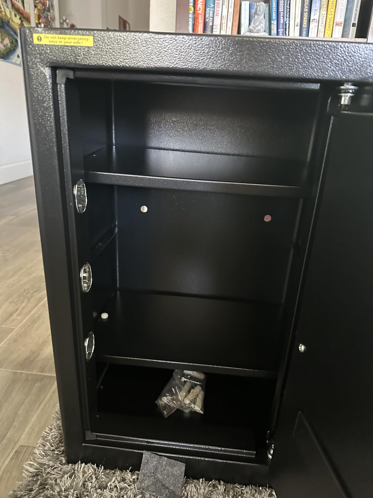 5.2 Cuft Large Floor Safe, Heavy Duty Fire Proof Safes for Home Use with Digital Keypad, Removable Shelves and Alarm System customer photo 1