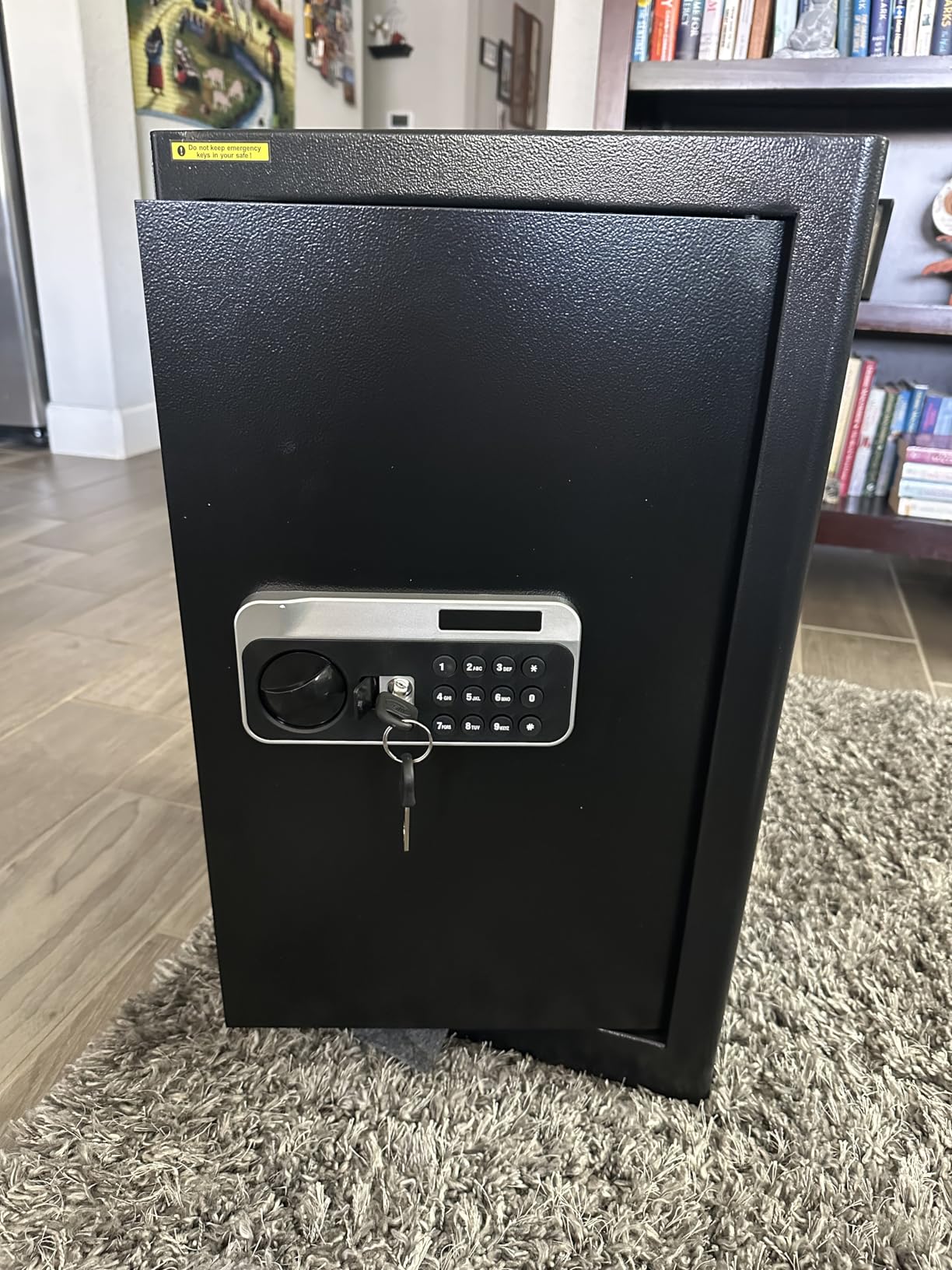 5.2 Cuft Large Floor Safe, Heavy Duty Fire Proof Safes for Home Use with Digital Keypad, Removable Shelves and Alarm System customer photo 2