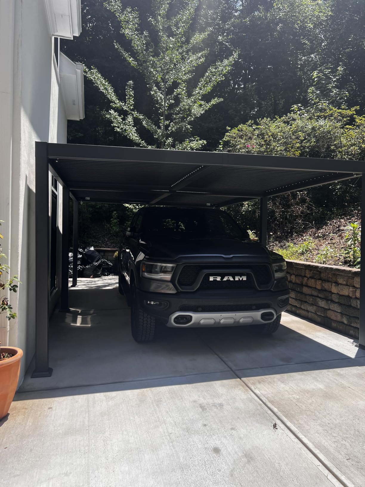 PURPLE LEAF Louvered Pergola 8' x 10' Outdoor Pergola w/Drainage System | 70 mph for stability, Ideal for compact spaces, Hidden screws create clean look, Multiple sizes fit more spaces customer photo 2