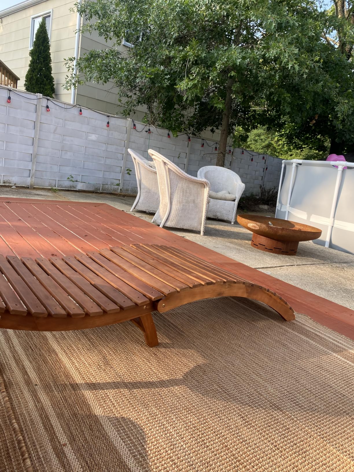 MontVoo-Outdoor Rug-Patio Rug 4x6 ft Polypropylene Indoor Outdoor Rugs Outdoor Carpet for Patio Deck Balcony Porch, Textured Weave, Durable for High Traffic, Fade-Resistant, Modern Neutral Brown customer photo 1