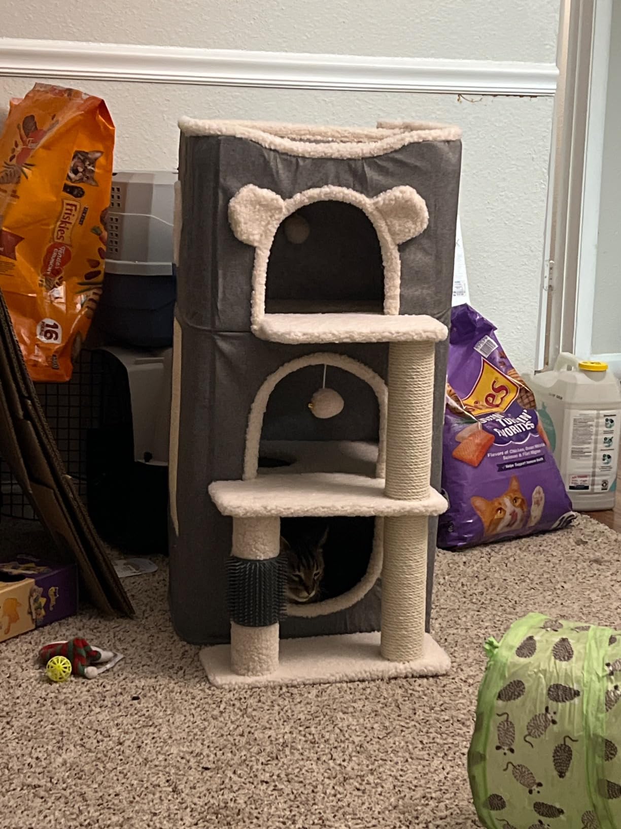 YITAHOME 94 Inch Outdoor Cat Enclosure | Large Outdoor Cat House for Multiple Cats, Cat Cage with Weatherproof Roof, 7 Platforms, 2 Resting Box and Cat Hammock Bed customer photo 2