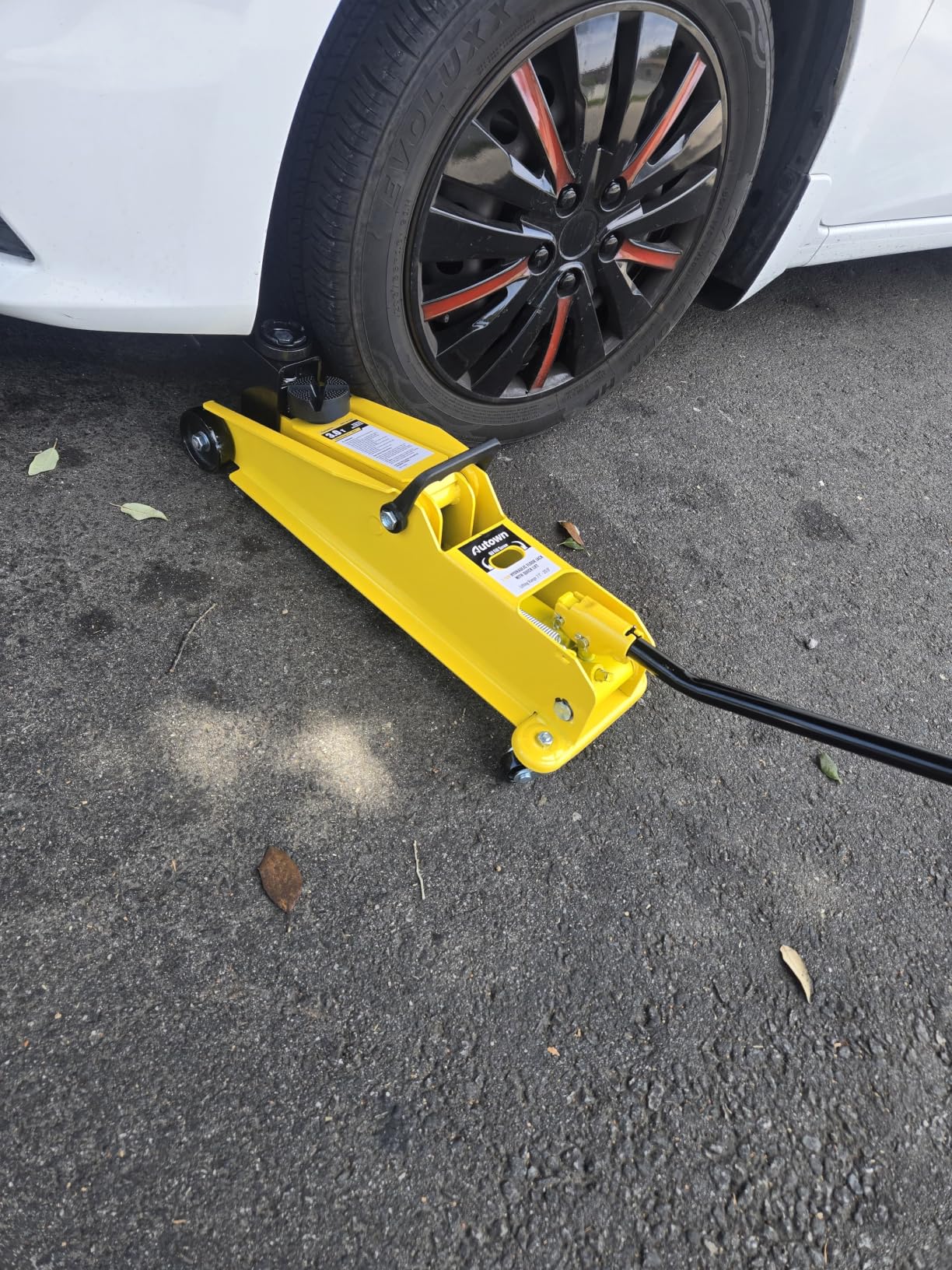 AUTOWN 3 Ton (6600 lbs) Floor Jack, Heavy Duty Steel Hydraulic Jack for Car, Low Profile Floor Jack with Rubber Pad, Quick Lift Car Jack with Lifting Range 7.1'' to 20.9'', Yellow customer photo 1