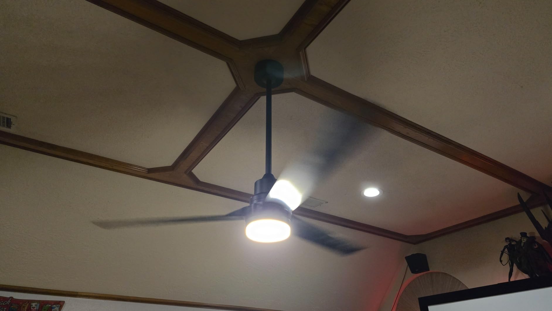 Obabala Outdoor Ceiling Fans with Lights, 52 Inch Black Ceiling Fan with Light and Remote 3 Color 6 Speed Adjustable, Noiseless DC Motor for Indoor Outdoor Patio Farmhouse Bedroom customer photo 1