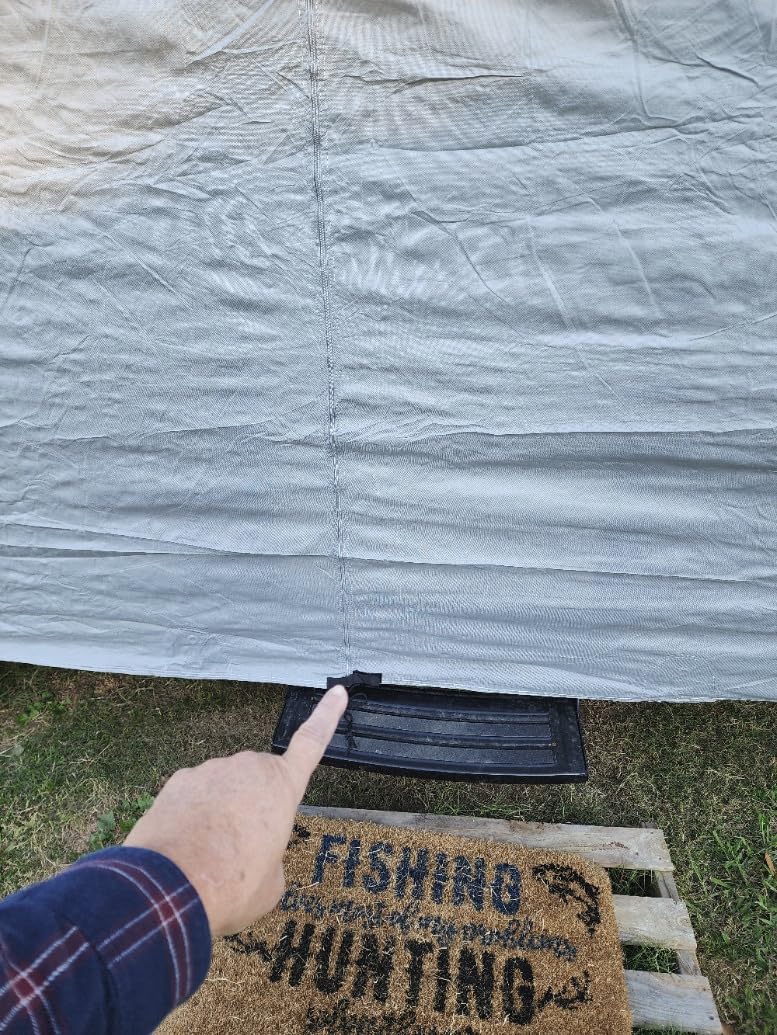 VINPATIO Class A RV Cover Fits 34'-37' RV: Extra Thick 7 Layers Top, Heavy Duty Waterproof Class A Motorhome Cover with 3 Extra Windproof Long Straps, Gutter Covers customer photo 2