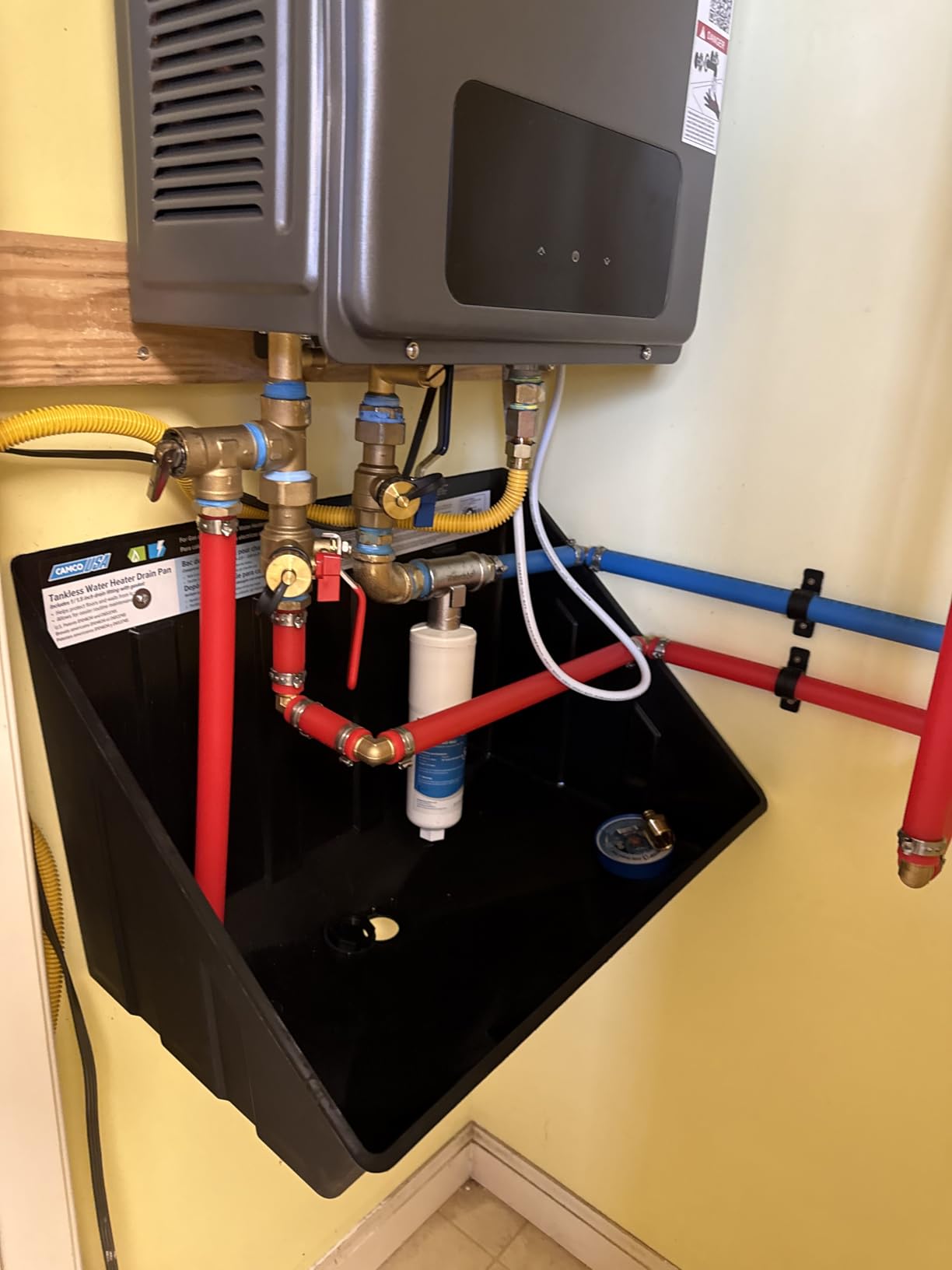 Ranein Condensing Propane Tankless Water Heater Indoor, 120,000 BTU 5.1 GPM On Demand Instant Hot Water Heater, Anti-Freeze and Smart Touch Control customer photo 1