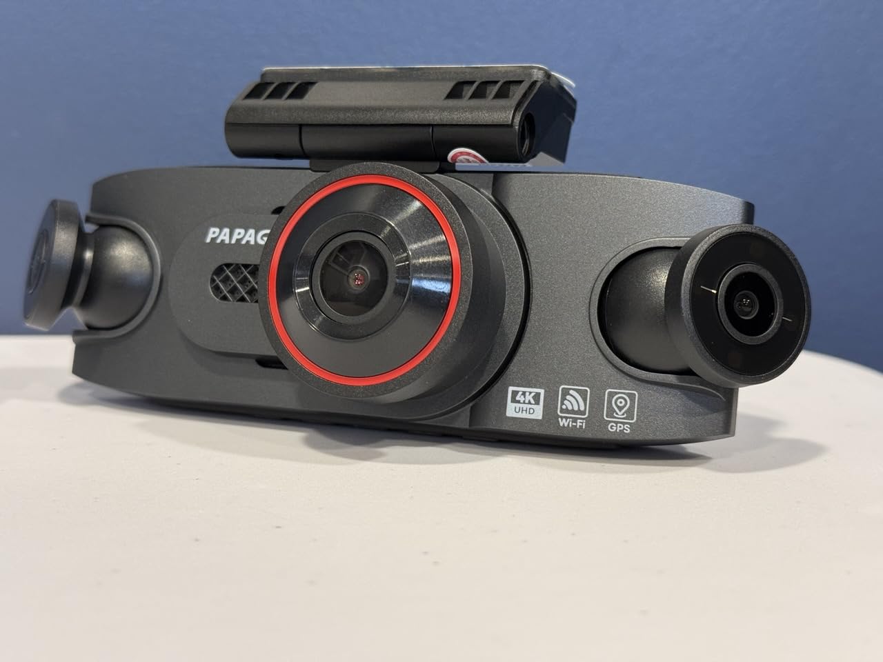 4 Channel 360 Dash Cam Front Rear and Left Right Inside, 4K+3x1080P Dash Camera for Cars with Free 128GB SD Card, 5.8GHz WiFi-30MB/s, 24H Parking Mode, G-Sensor, GPS, Night Vision, Voice Control customer photo 1