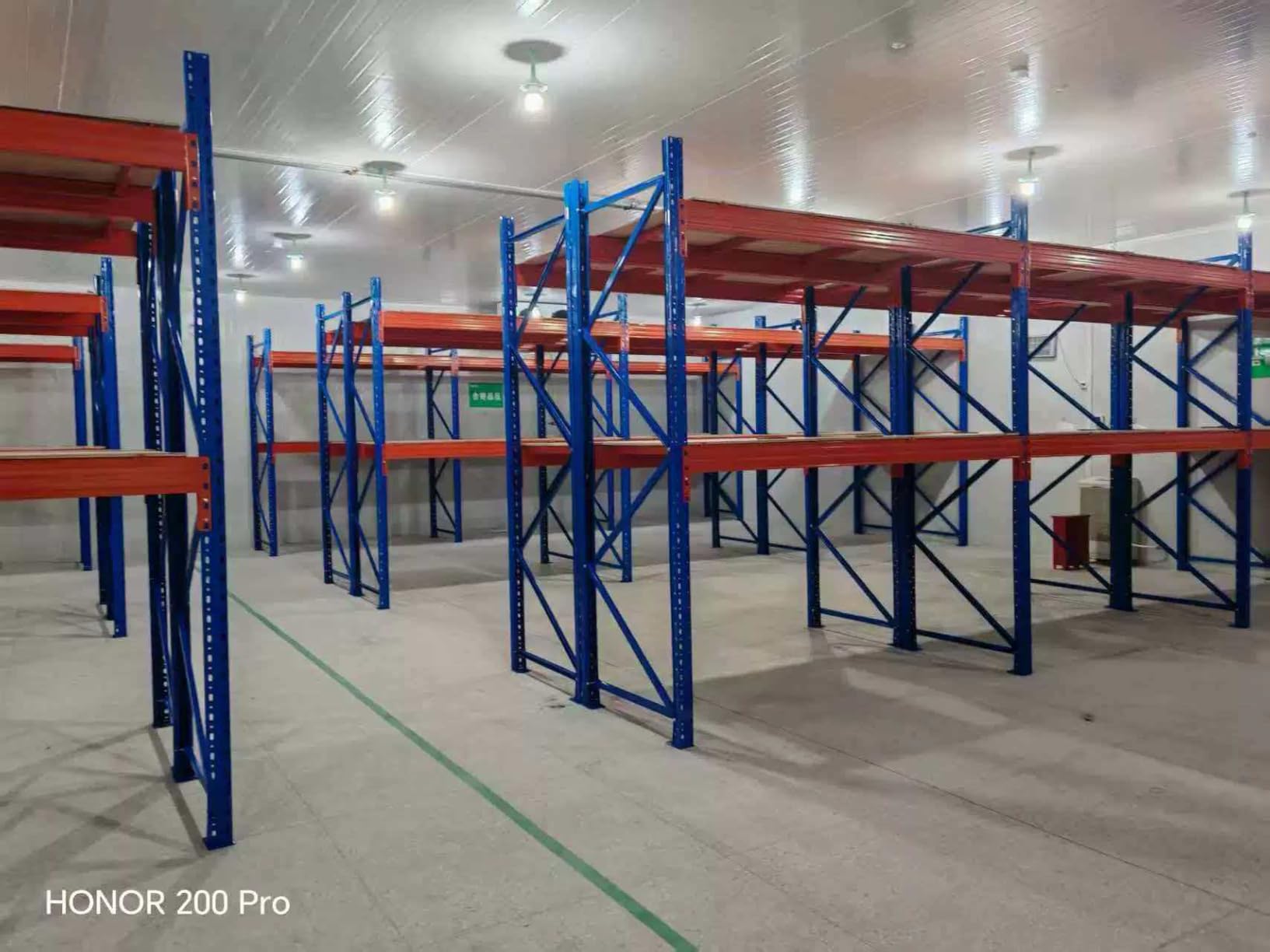 Warehouse Pallet Rack, Heavy Duty Industrial Storage Rack, Adjustable Selective Pallet Racking System, (Blue/Orange【Starter Unit】, W98.4*D48*H118/ Layer 2) customer photo 1