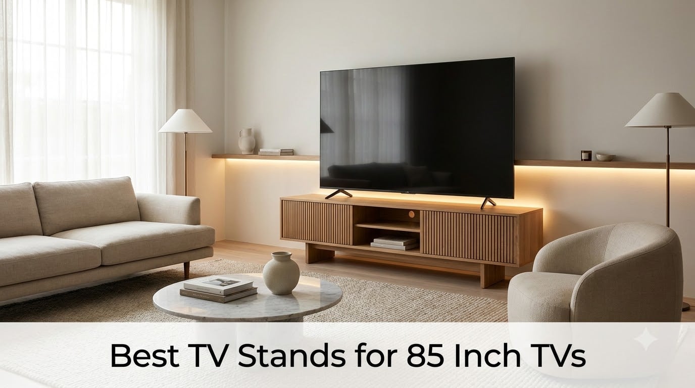Best TV Stands for 85 Inch TVs