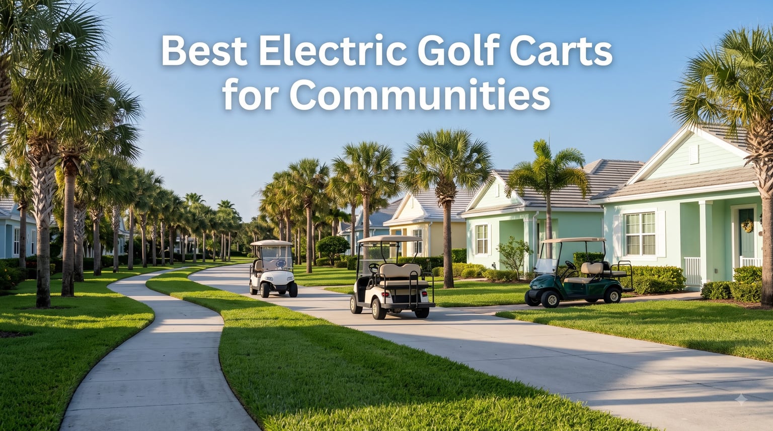 Best Electric Golf Carts for Communities