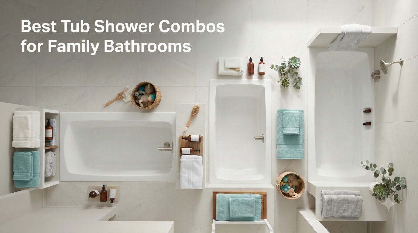 Best Tub Shower Combos for Family Bathrooms