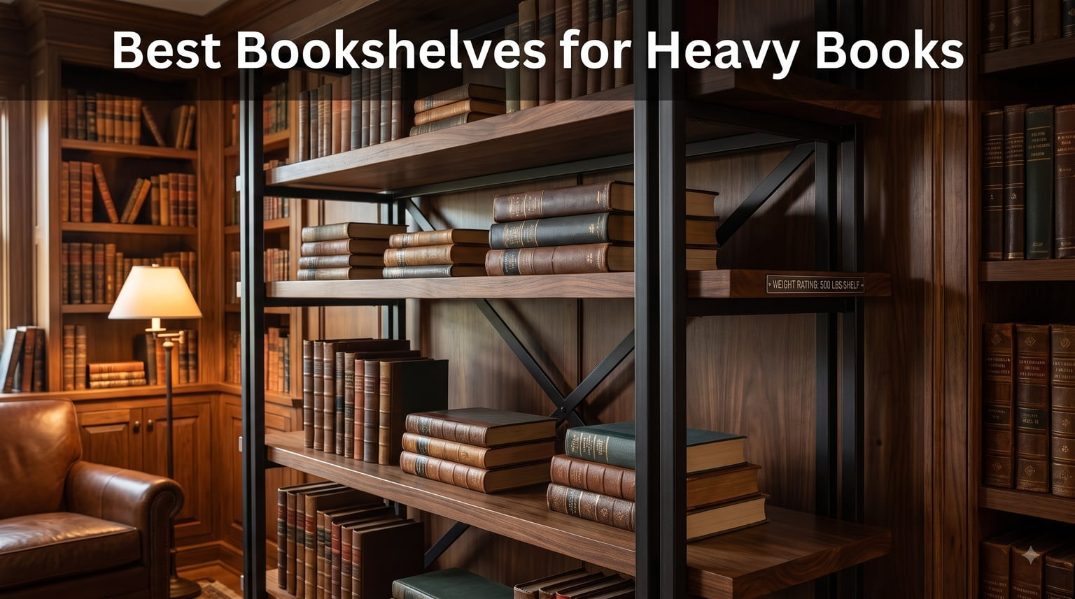 Best Bookshelves for Heavy Books
