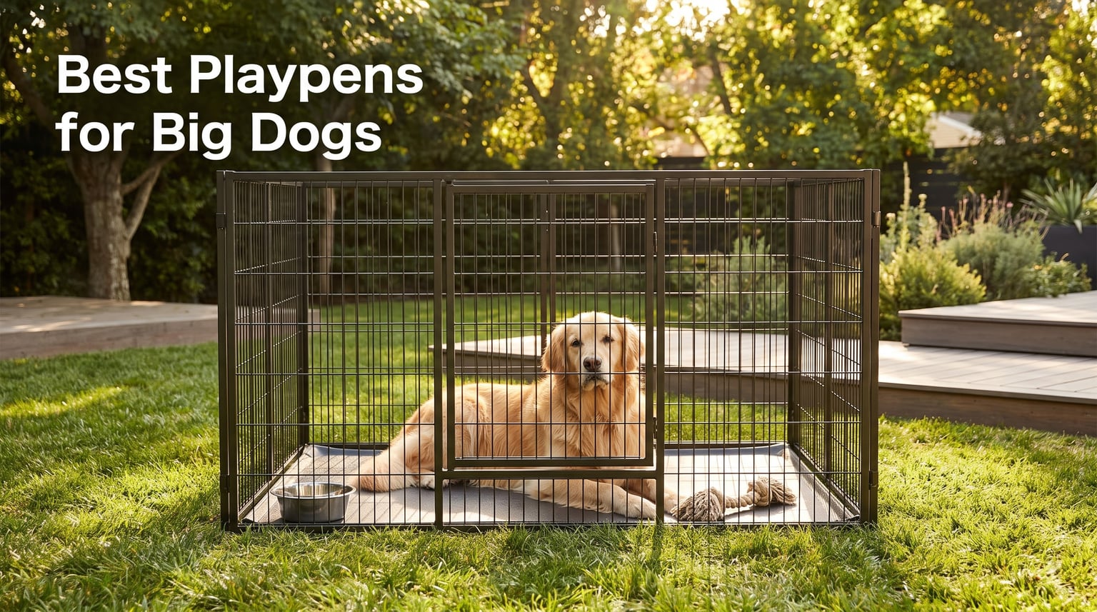 Best Playpens for Big Dogs