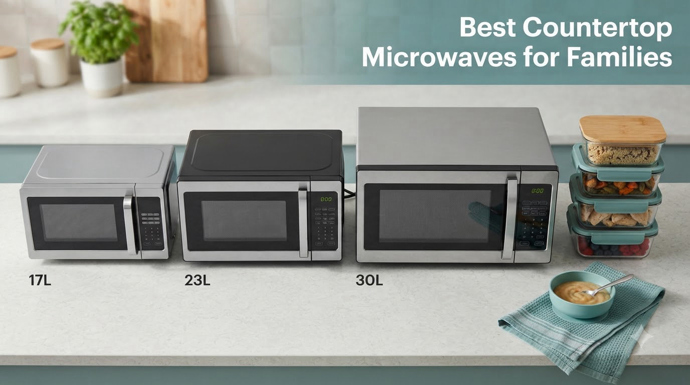 Best Countertop Microwaves for Families