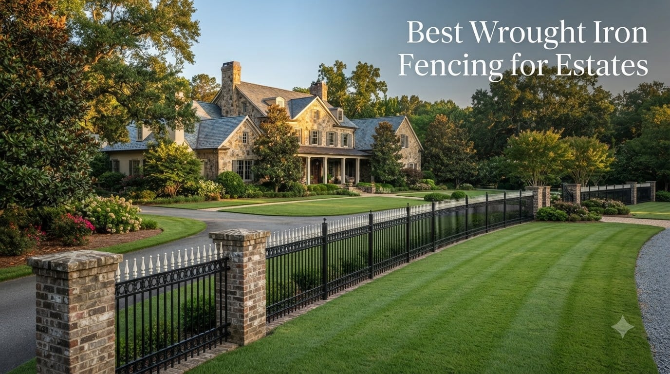 Best Wrought Iron Fencing for Estates