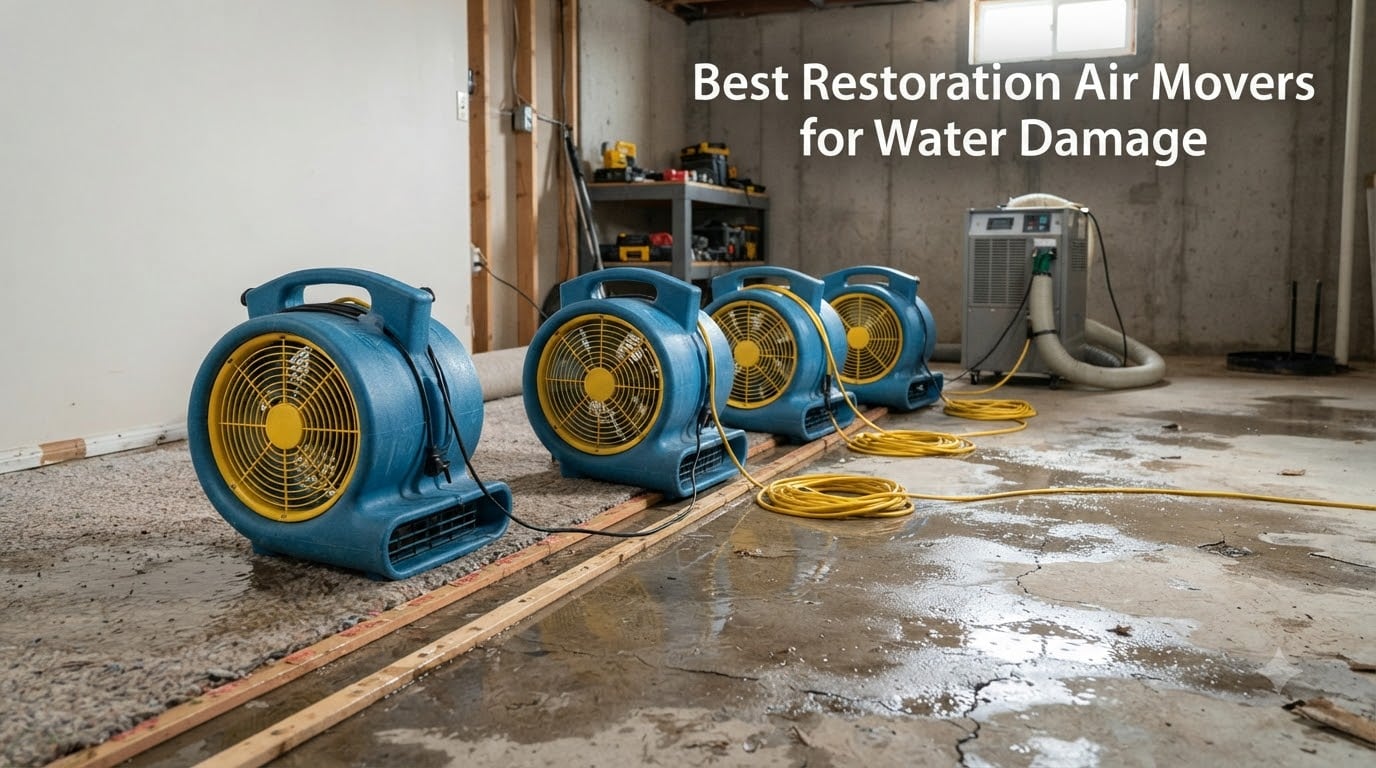 Best Restoration Air Movers for Water Damage