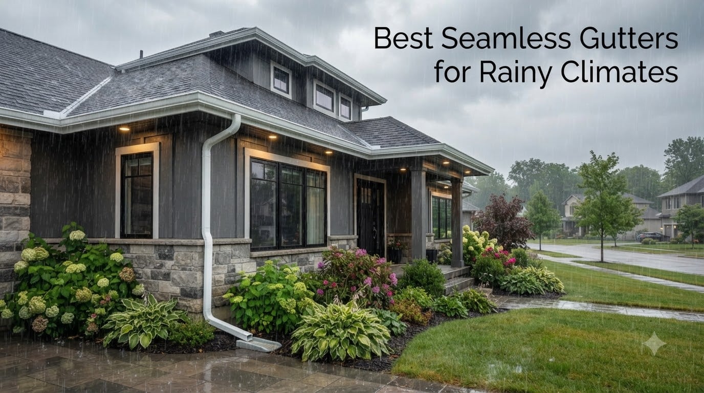 Best Seamless Gutters for Rainy Climates