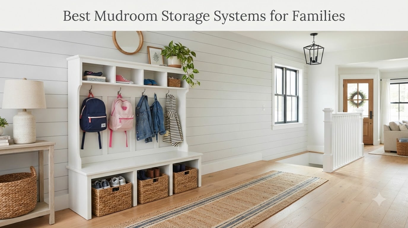 Best Mudroom Storage Systems for Families