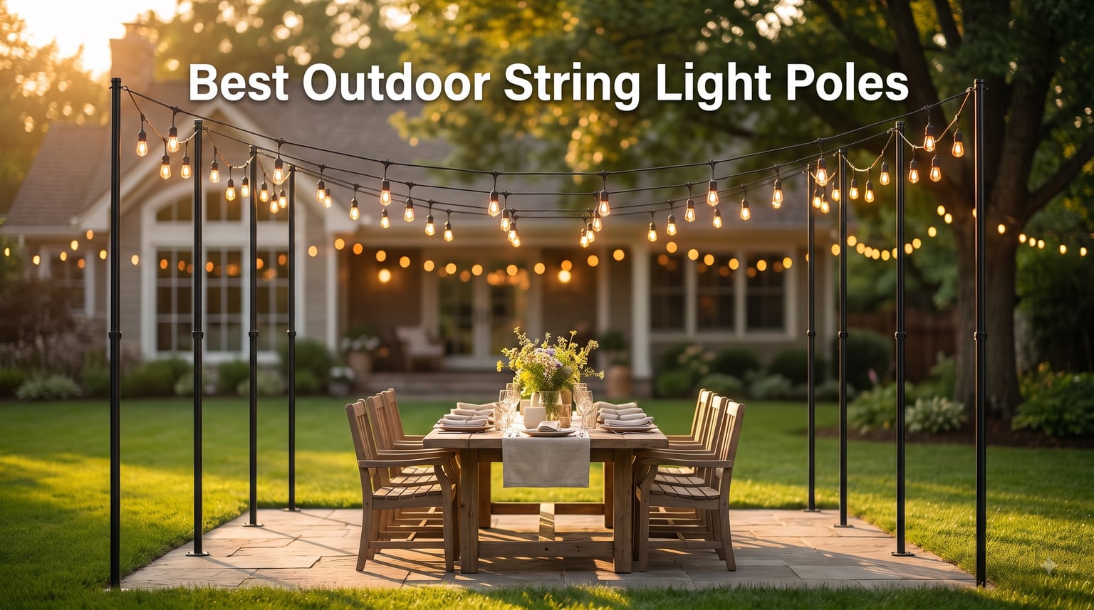 Best Outdoor String Light Poles