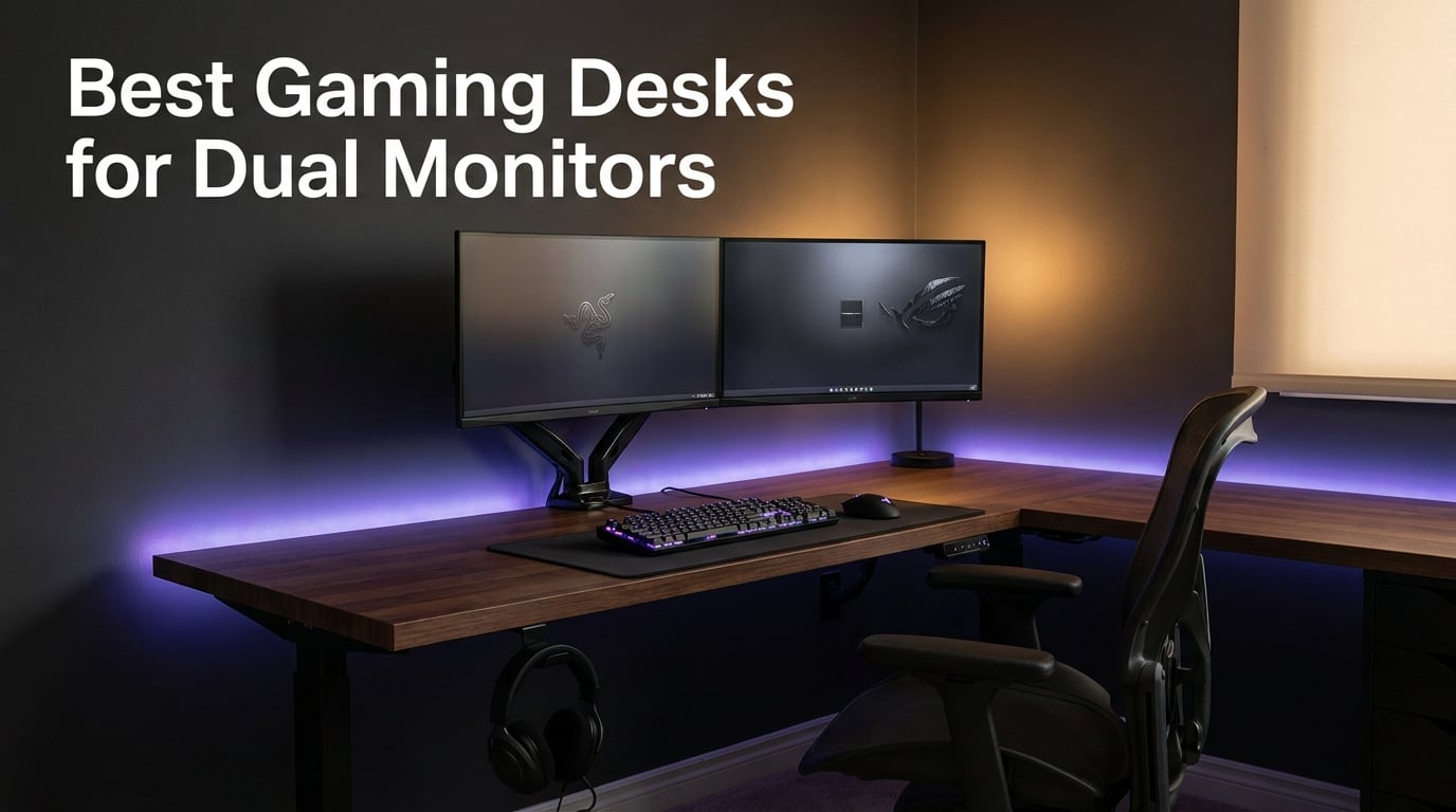 Best Gaming Desks for Dual Monitors