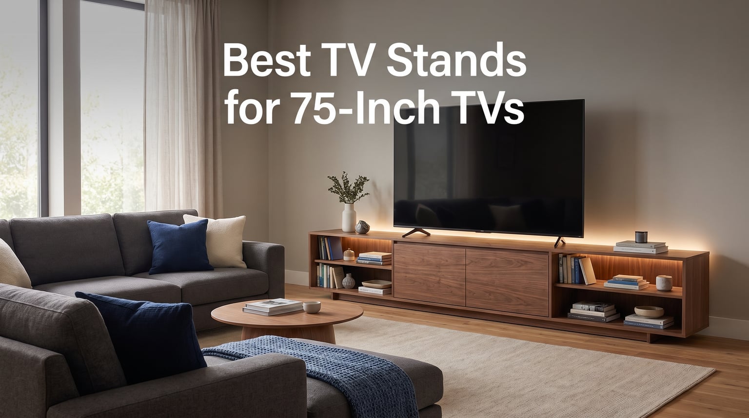 Best TV Stands for 75-Inch TVs