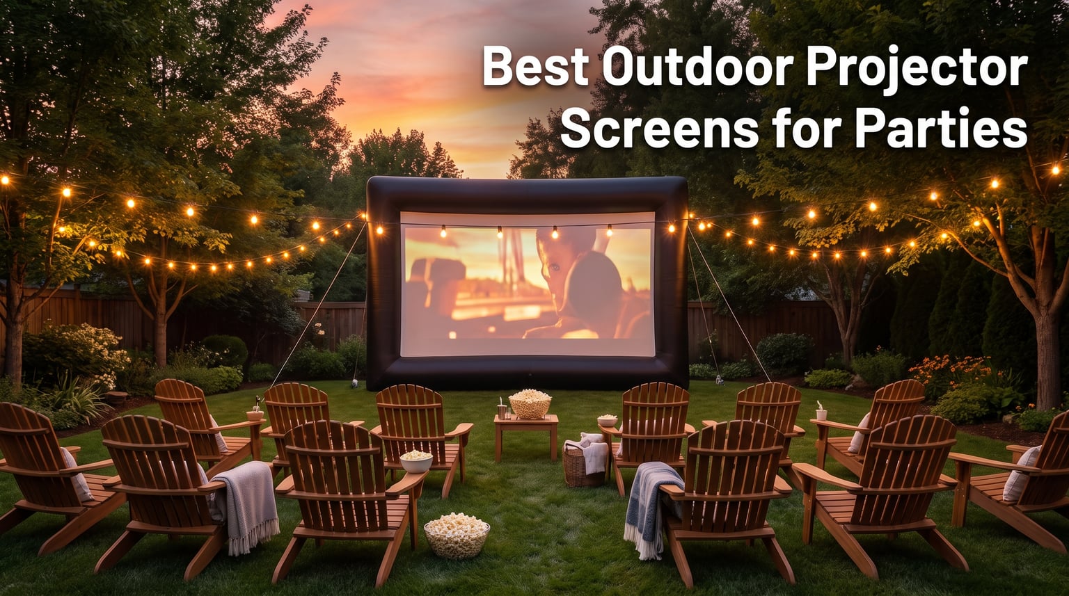 Best Outdoor Projector Screens for Parties