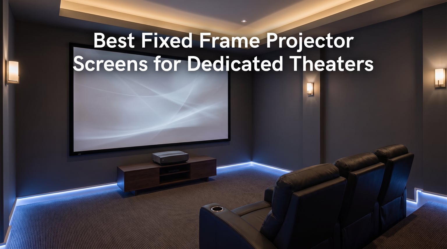 Best Fixed Frame Projector Screens for Dedicated Theaters