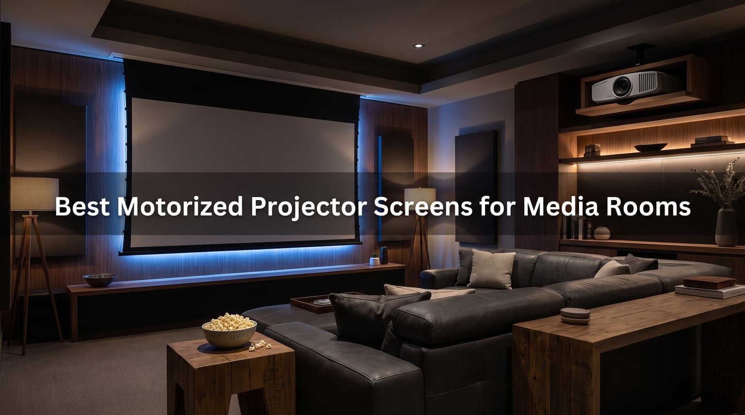 Best Motorized Projector Screens for Media Rooms