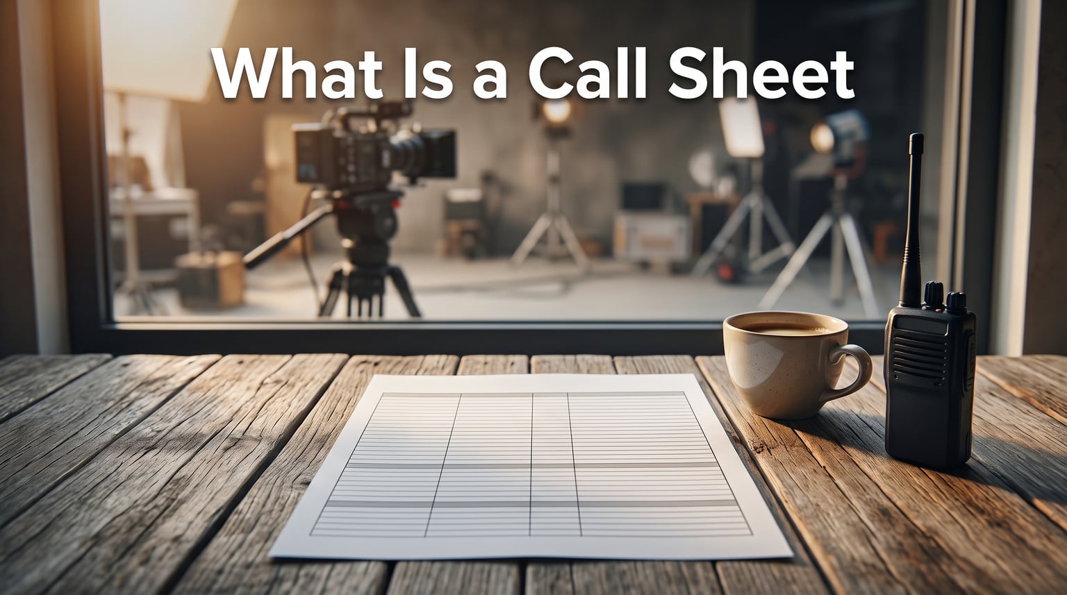 What Is a Call Sheet