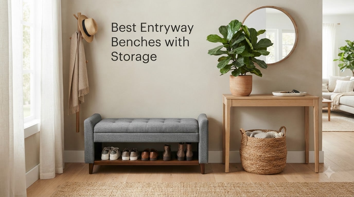 Best Entryway Benches with Storage