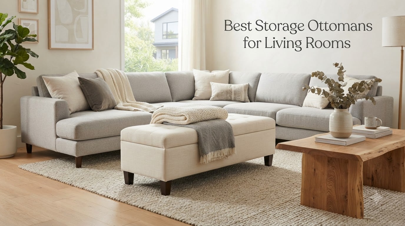 Best Storage Ottomans for Living Rooms