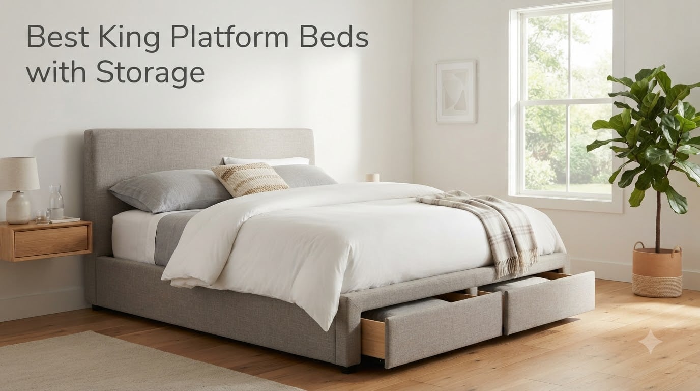 Best King Platform Beds with Storage