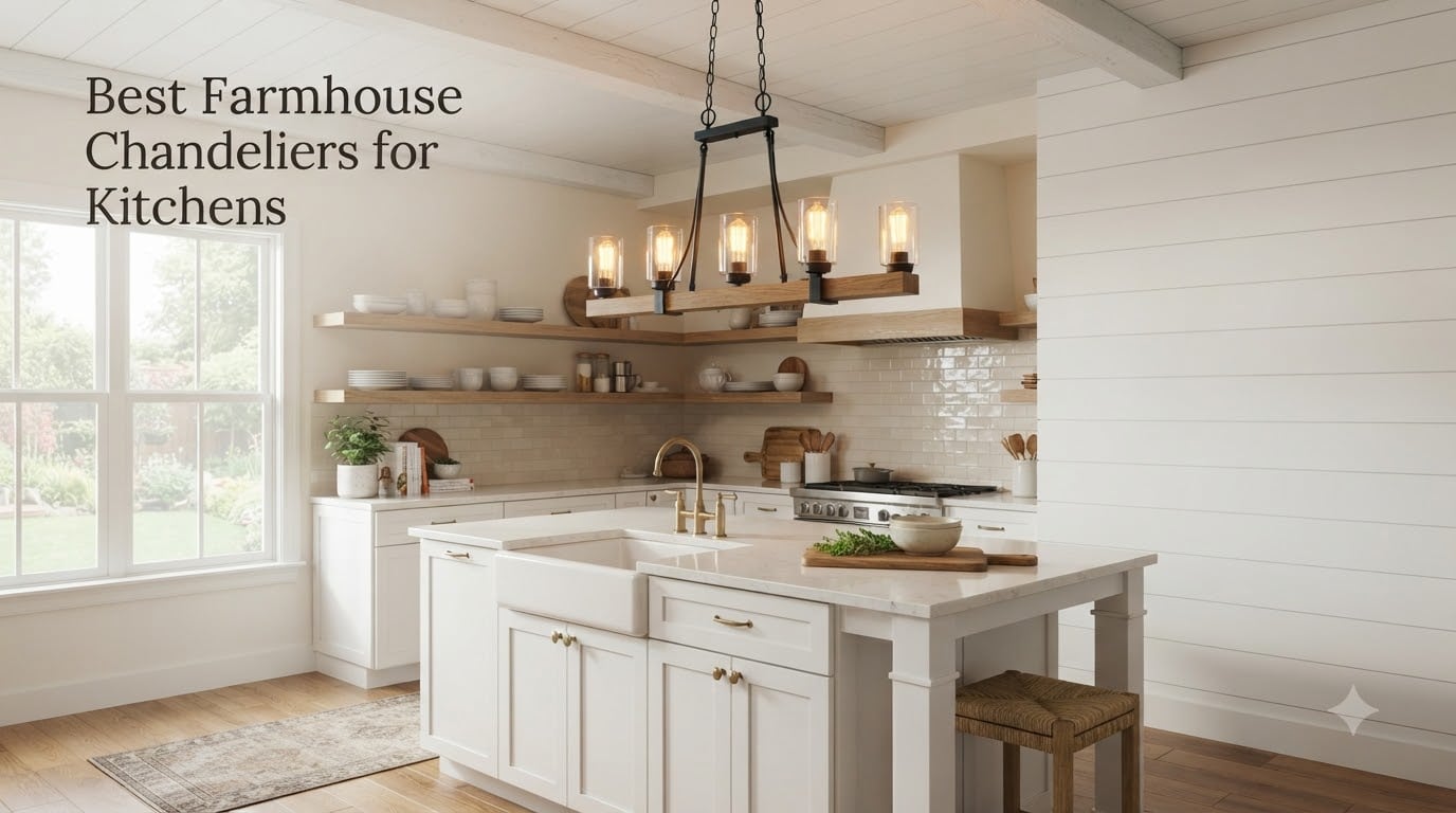 Best Farmhouse Chandeliers for Kitchens