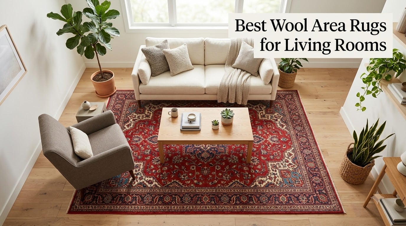 Best Wool Area Rugs for Living Rooms
