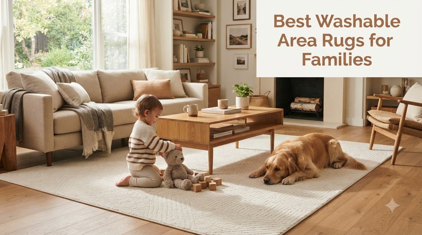 Best Washable Area Rugs for Families