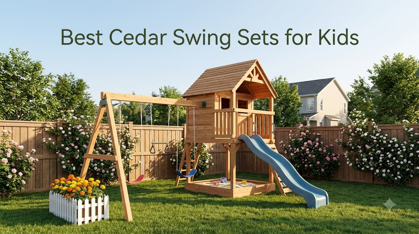 Best Cedar Swing Sets for Kids