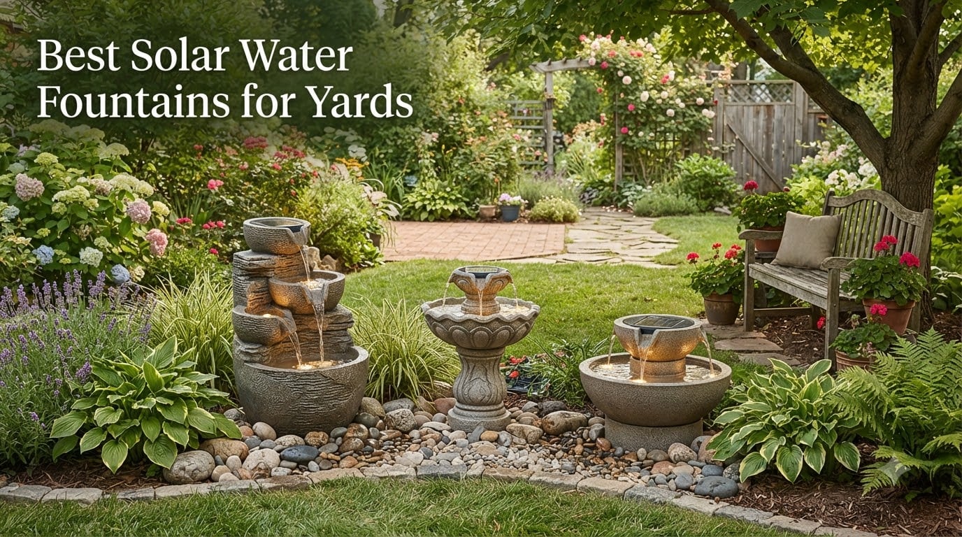 Best Solar Water Fountains for Yards