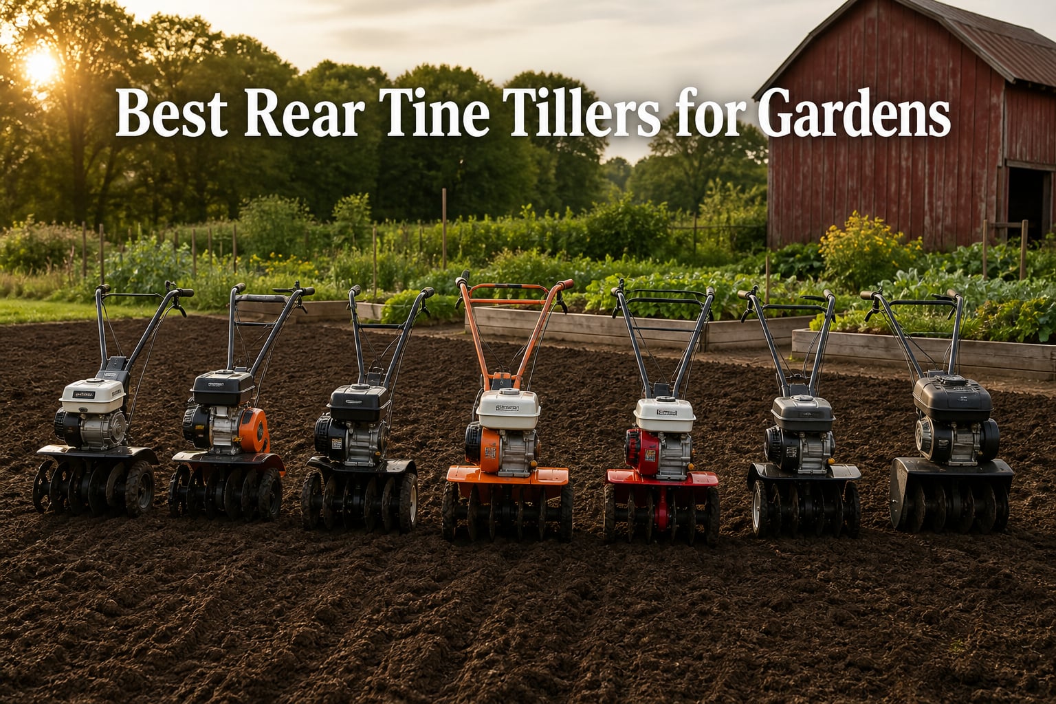 Best Rear Tine Tillers for Gardens