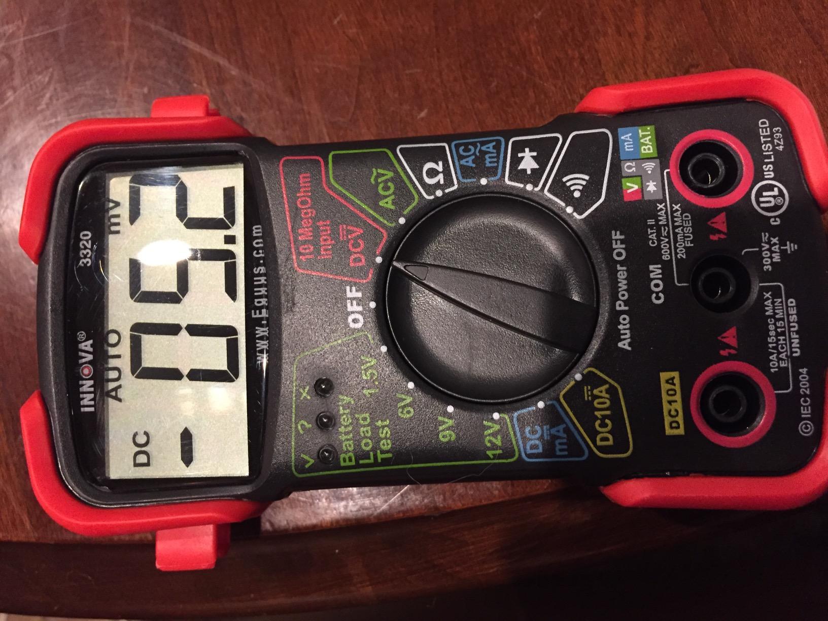 INNOVA 3320 Auto-Ranging Digital Multimeter, Red & Black customer photo 2