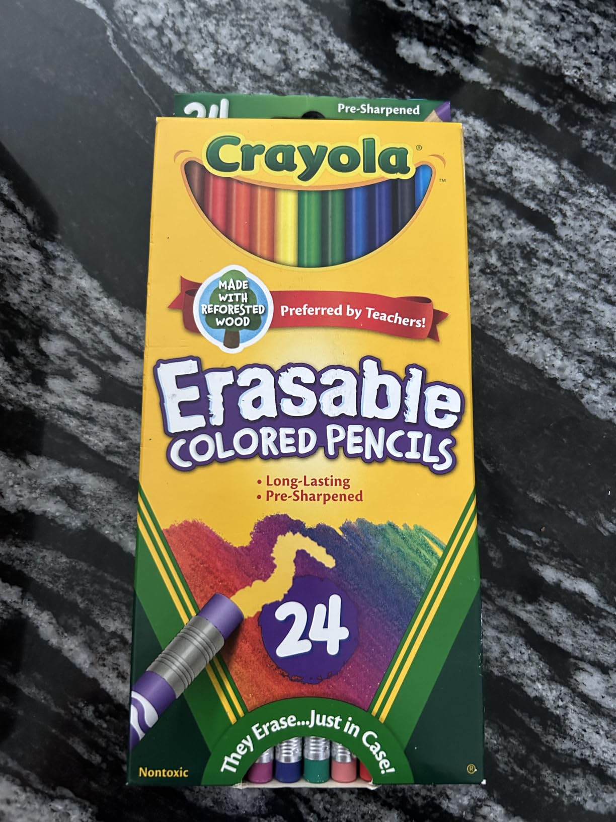 Crayola Erasable Colored Pencils for Kids, 24ct Drawing Coloring Pencils customer photo 2