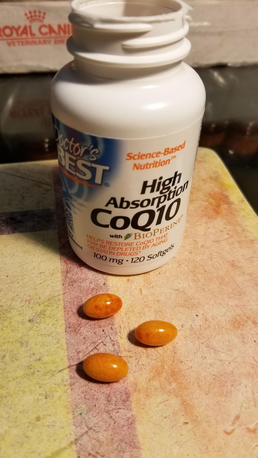Doctor's Best High Absorption CoQ10 with BioPerine Supplement, 120 Softgels customer photo 1