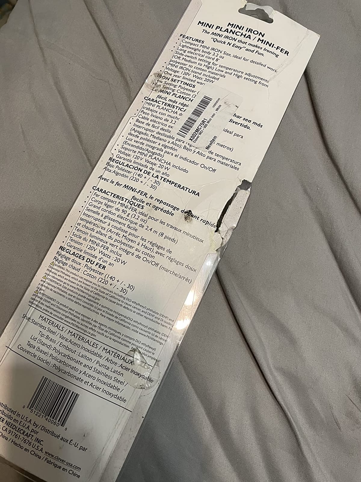 Clover MCI-900 Mini Iron, White customer photo 1