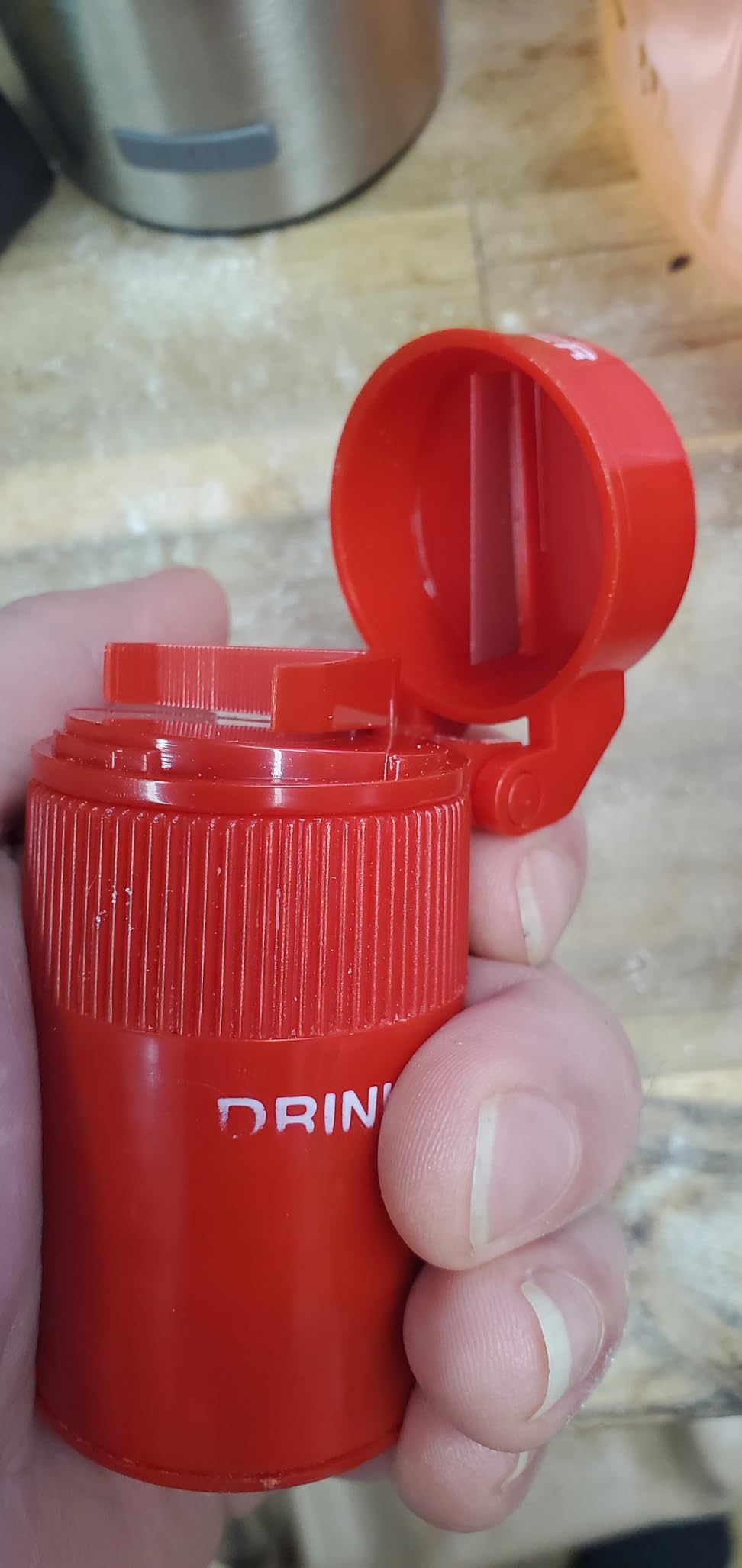 Ezy Dose 3 Compartment Pill Crusher, Cutter & Grinder, Drinking Cup, Blue customer photo 1