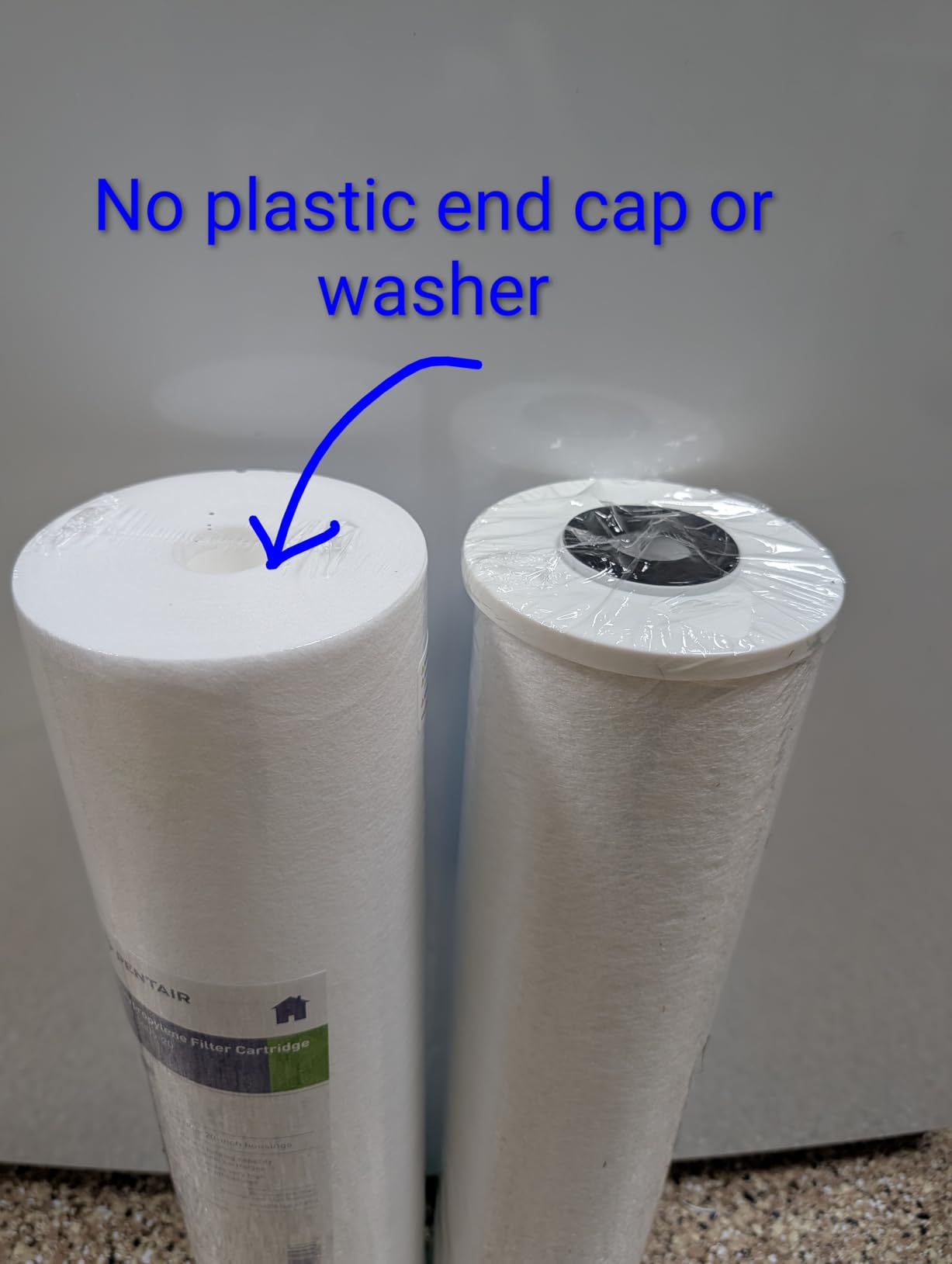 Pentair Pentek DGD-5005-20 Big Blue Water Filter, 20-Inch Whole House Sediment Filter Cartridge Replacement, Dual-Gradient Density Spun Polypropylene, 20