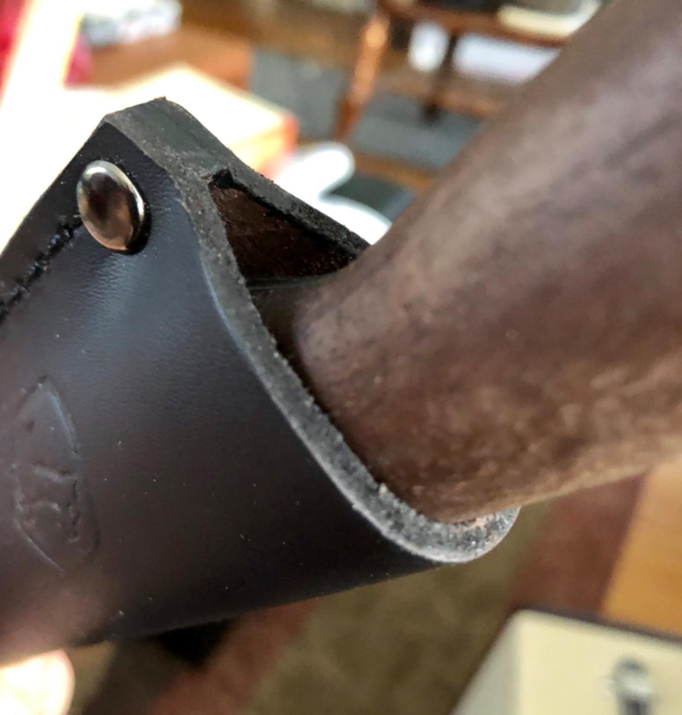 Condor Bushlore Knife - Bushcraft Knife - 1075 High Carbon Steel - Walnut Handle - Scandi Grind - Small Fixed Blade Knives - Hand Crafted Leather Sheath - 3mm Thick - 4.3in Blade - 6.1 oz customer photo 2