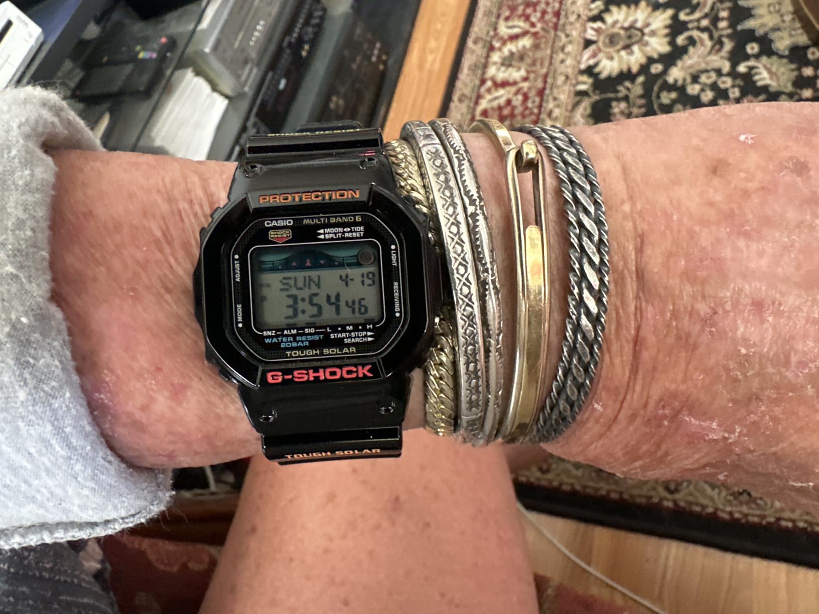 Casio Men's GWX-5600-1JF G-Shock G-Lide Tough Solar Radio Controlled Watch [Japan Import] customer photo 1