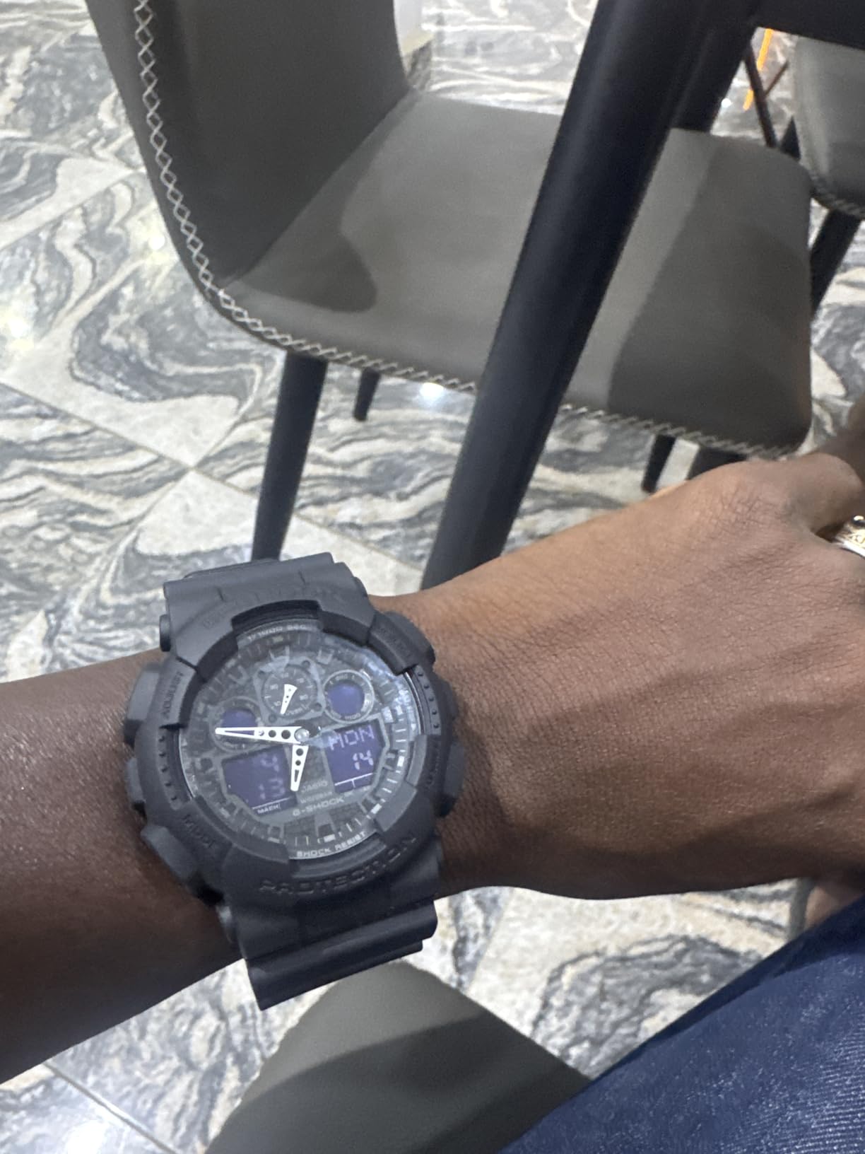 Casio G-Shock GA100-1A1 | Men's Tough Analog-Digital Watch | 200M Water Resistant | Shock & Magnetic Resistant | Sporty & Rugged Design customer photo 2