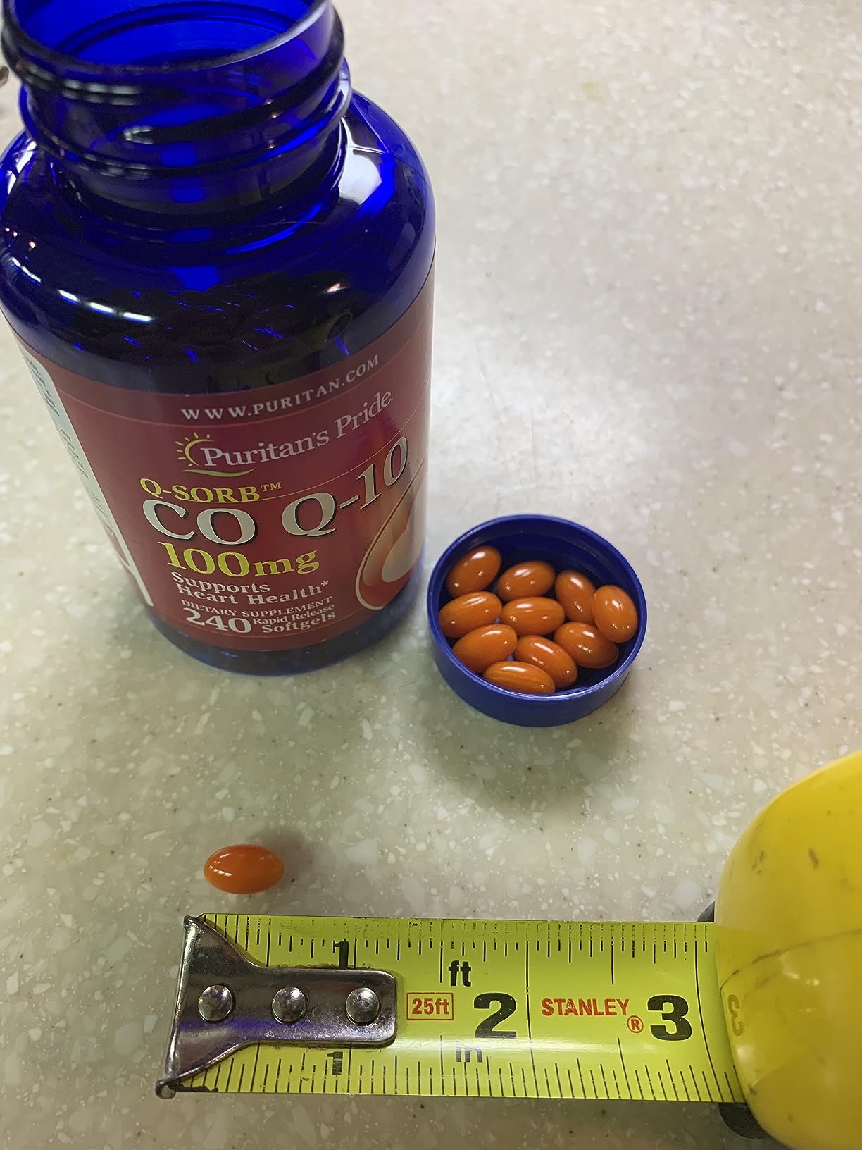 Puritan's Pride Coenzyme CoQ10 100mg, 240 Rapid Release Softgels customer photo 1