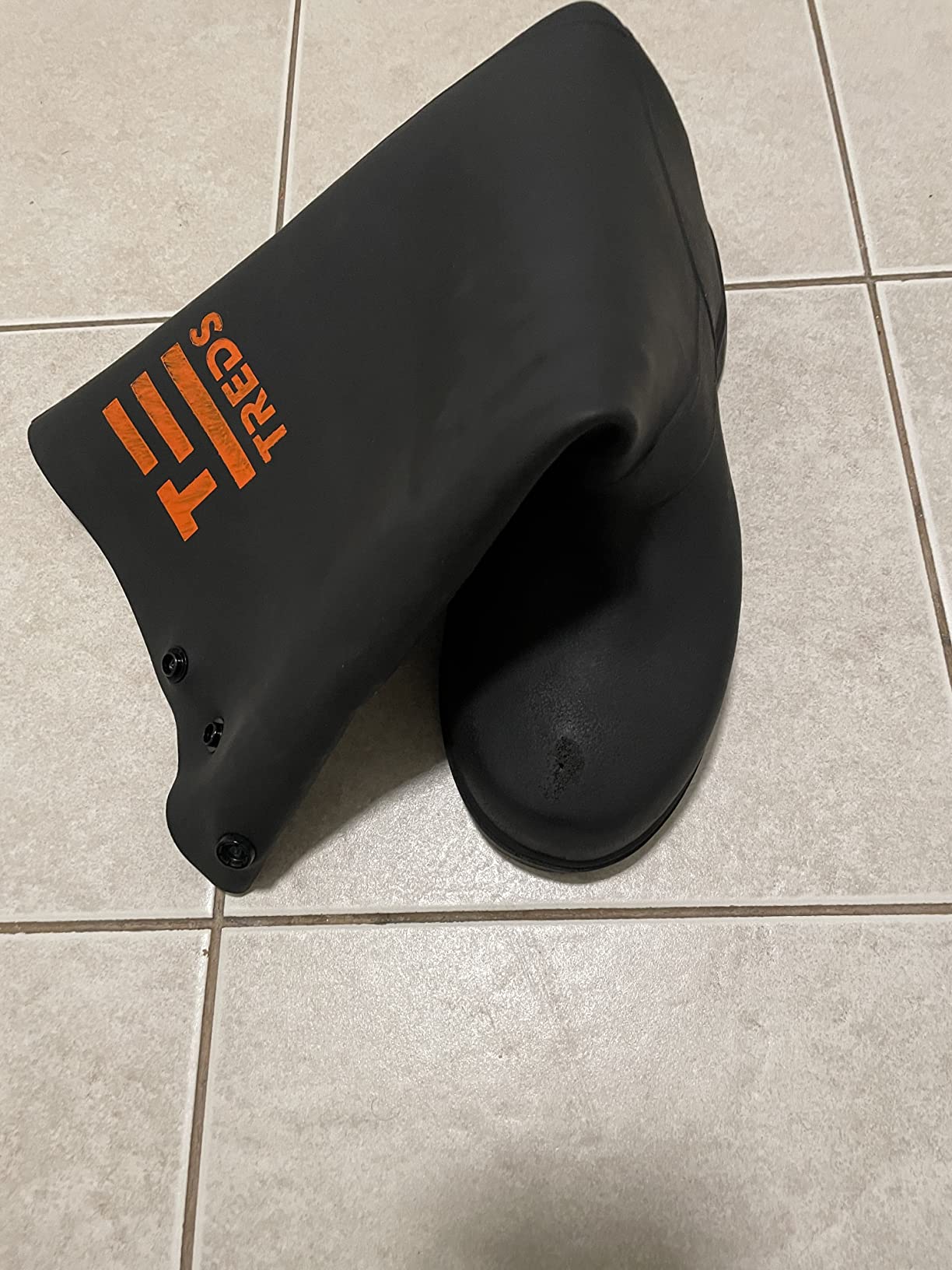 TREDS Rubber Concrete Boot, Pull-On Overboot for Construction, Mud & Snow, Size L/XL (12-13), 17