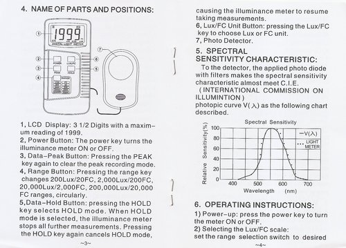 Dr.meter Digital Illuminance Light Meter 0-200,000 Lux Range Lux Meter customer photo 2